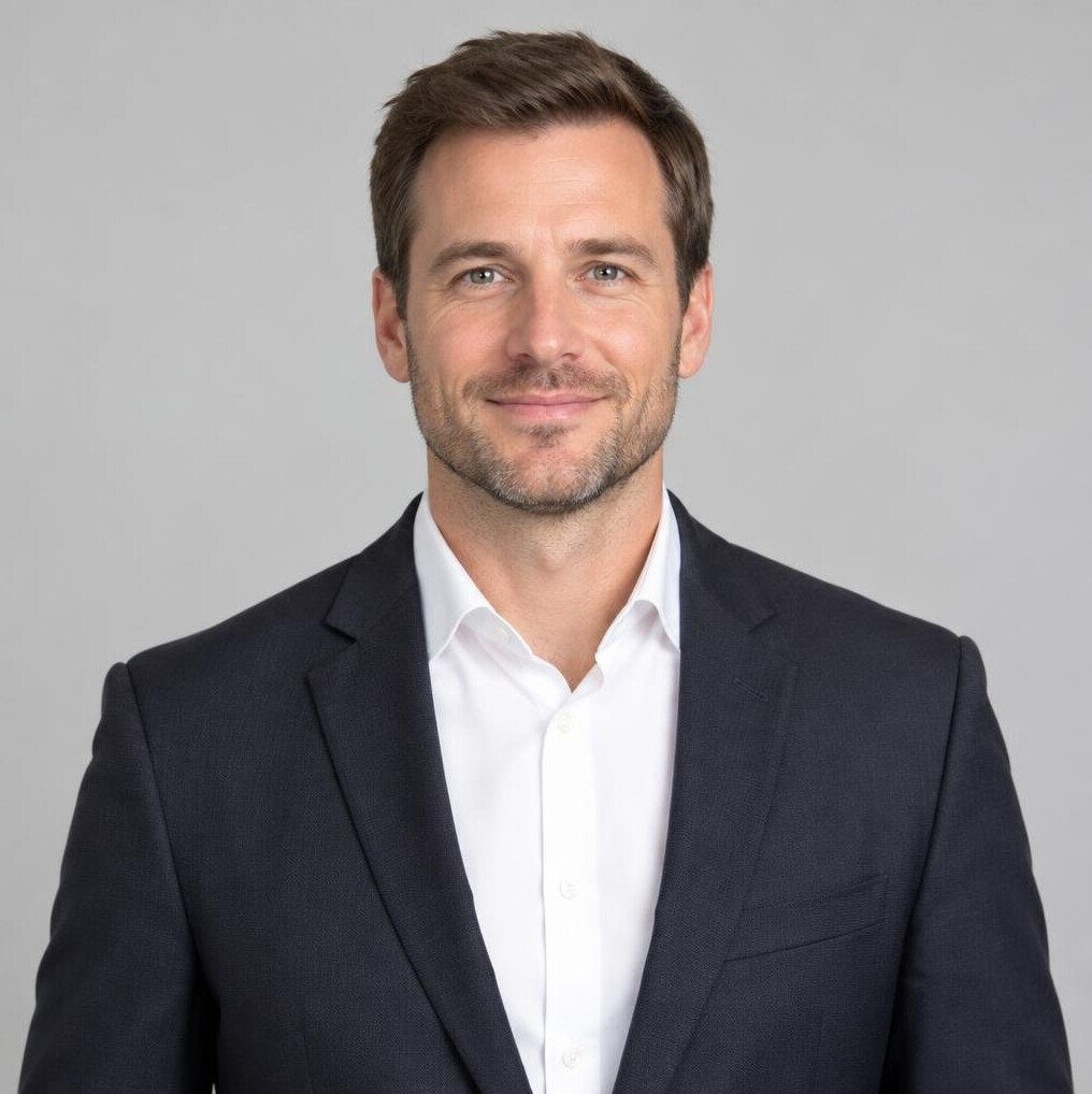 Professional portrait of a man in a suit